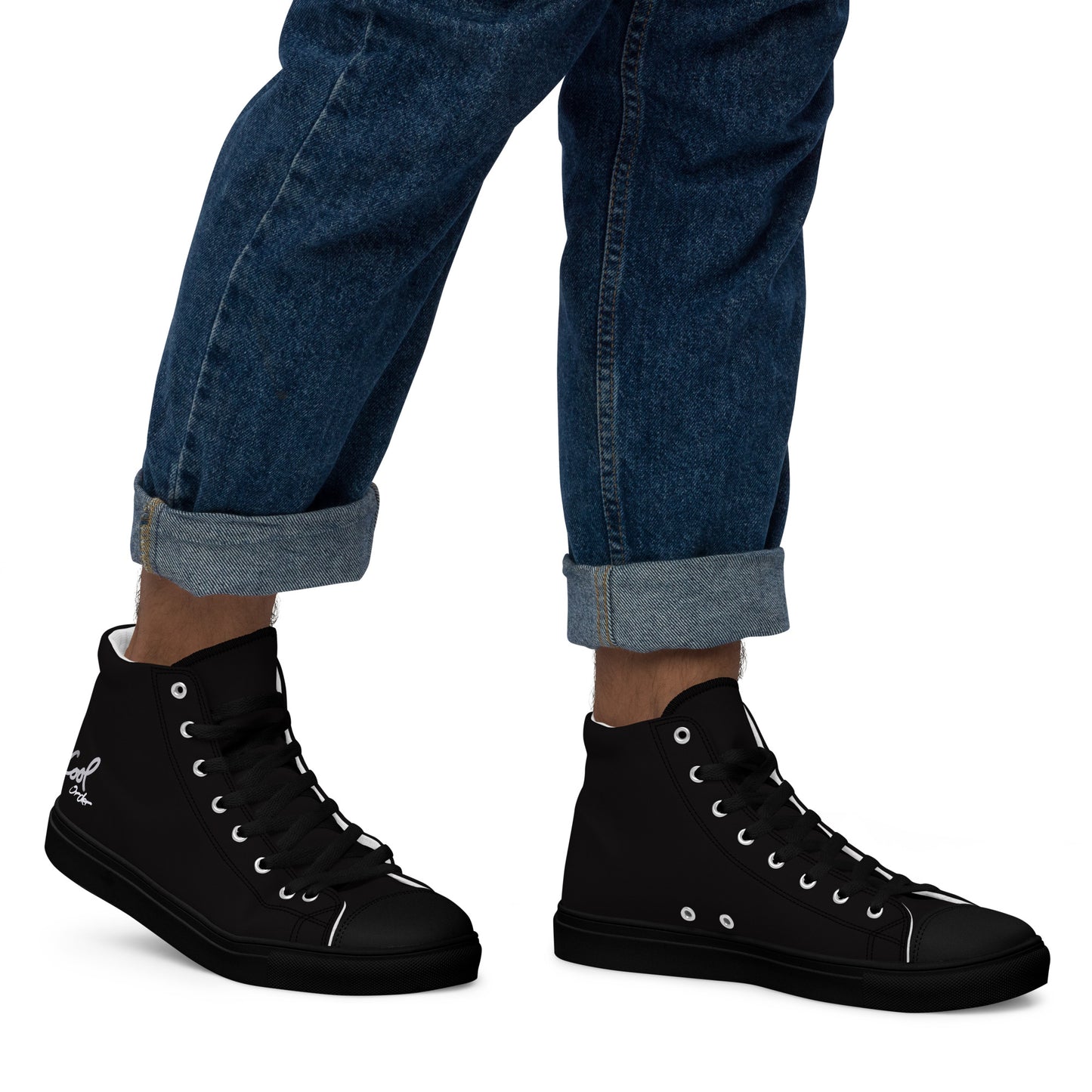 Men’s high top canvas shoes